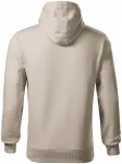 Ανδρική μπλούζα με κουκούλα χωρίς φερμουάρ, γκρι πάγου