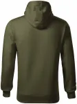 Ανδρική μπλούζα με κουκούλα χωρίς φερμουάρ, Στρατός