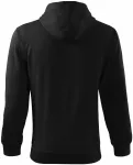 Ανδρική μπλούζα με κουκούλα, μαύρος