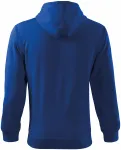 Ανδρική μπλούζα με κουκούλα, μπλε ρουά