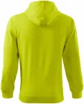 Ανδρική μπλούζα με κουκούλα, πράσινο ασβέστη