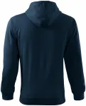 Ανδρική μπλούζα με κουκούλα, σκούρο μπλε
