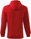 Ανδρική μπλούζα με κουκούλα, το κόκκινο