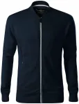 Ανδρική μπλούζα με κρυφές τσέπες, σκούρο μπλε