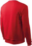 Ανδρική / παιδική μπλούζα πάνω από το κεφάλι, χωρίς κουκούλα, το κόκκινο