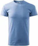 Ανδρικό απλό μπλουζάκι, γαλάζιο του ουρανού