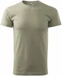 Ανδρικό απλό μπλουζάκι, λαμπερό χακί