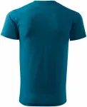 Ανδρικό απλό μπλουζάκι, μπλε βενζίνης
