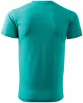 Ανδρικό απλό μπλουζάκι, σμαραγδί πράσινο