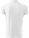 Ανδρικό κομψό πουκάμισο πόλο, λευκό