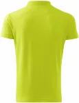 Ανδρικό κομψό πουκάμισο πόλο, πράσινο ασβέστη