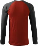Ανδρικό κοντομάνικο μπλουζάκι με μακριά μανίκια, κόκκινο marlboro