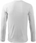 Ανδρικό κοντομάνικο μπλουζάκι με μακριά μανίκια, λευκό