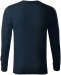 Ανδρικό μακρύ μανίκι T-shirt, σκούρο μπλε