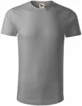 Ανδρικό μπλουζάκι από οργανικό βαμβάκι, ανοιχτό ασήμι