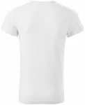 Ανδρικό μπλουζάκι με κυλιόμενα μανίκια, λευκό