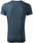 Ανδρικό μπλουζάκι με κυλιόμενα μανίκια, σκούρο τζιν μάρμαρο