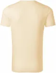 Ανδρικό μπλουζάκι, οργανικό βαμβάκι με υφή, αμύγδαλο