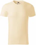 Ανδρικό μπλουζάκι, οργανικό βαμβάκι με υφή, αμύγδαλο