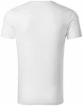 Ανδρικό μπλουζάκι, οργανικό βαμβάκι με υφή, λευκό