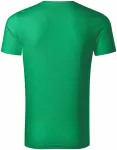 Ανδρικό μπλουζάκι, οργανικό βαμβάκι με υφή, πράσινο γρασίδι