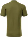 Ανδρικό μπλουζάκι πόλο με γιακά bomber, αβοκάντο