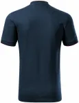 Ανδρικό μπλουζάκι πόλο με γιακά bomber, σκούρο μπλε