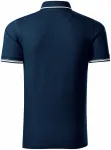 Ανδρικό μπλουζάκι πόλο με λεπτομέρειες σε αντίθεση, σκούρο μπλε