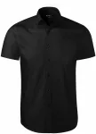 Ανδρικό πουκάμισο - Λεπτή εφαρμογή, μαύρος