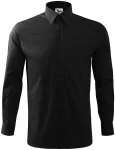 Ανδρικό πουκάμισο με μακριά μανίκια, μαύρος