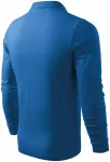 Ανδρικό πουκάμισο με μακρυμάνικο πόλο, γαλάζιο