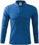 Ανδρικό πουκάμισο με μακρυμάνικο πόλο, γαλάζιο