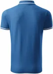 Ανδρικό πουκάμισο πόλο αντίθεσης, γαλάζιο