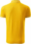 Ανδρικό πουκάμισο πόλο αντίθεσης, κίτρινος
