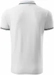 Ανδρικό πουκάμισο πόλο αντίθεσης, λευκό