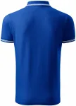 Ανδρικό πουκάμισο πόλο αντίθεσης, μπλε ρουά