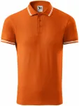 Ανδρικό πουκάμισο πόλο αντίθεσης, πορτοκάλι
