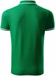 Ανδρικό πουκάμισο πόλο αντίθεσης, πράσινο γρασίδι