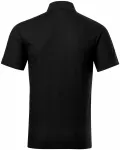 Ανδρικό πουκάμισο πόλο από οργανικό βαμβάκι, μαύρος