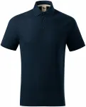 Ανδρικό πουκάμισο πόλο από οργανικό βαμβάκι, σκούρο μπλε