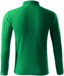 Ανδρικό πουκάμισο πόλο με μακριά μανίκια, πράσινο γρασίδι