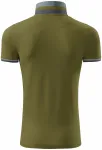 Ανδρικό πουκάμισο πόλο με ψηλό γιακά, αβοκάντο