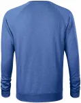 Ανδρικό πουλόβερ απλό, μπλε μάρμαρο