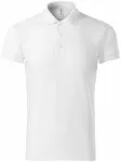 Άνετο ανδρικό πουκάμισο πόλο, λευκό