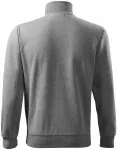 Απλή ανδρική μπλούζα χωρίς κουκούλα, σκούρο γκρι μάρμαρο