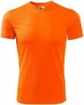 Αθλητικό μπλουζάκι για παιδιά, πορτοκαλί νέον
