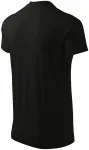 Βαμβακερό μπλουζάκι με κοντά μανίκια, μαύρος