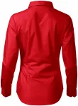 Γυναικεία βαμβακερή μπλούζα με μακριά μανίκια, το κόκκινο