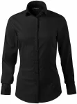 Γυναικεία μπλούζα μακρυμάνικη Λεπτή εφαρμογή, μαύρος