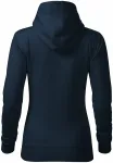 Γυναικεία μπλούζα με κουκούλα χωρίς φερμουάρ, σκούρο μπλε